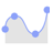 Spline with Area Chart icon