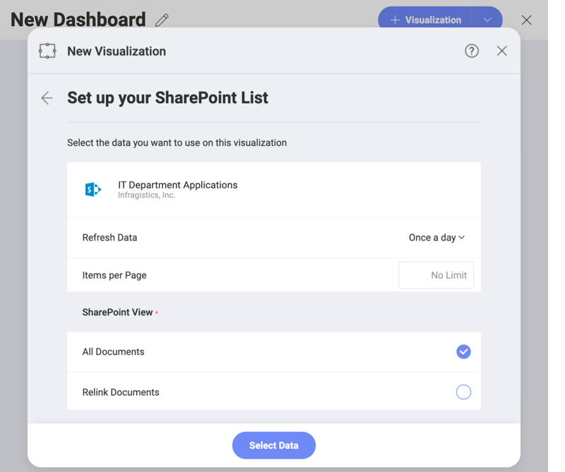 Metadata presented as sharepoint lists