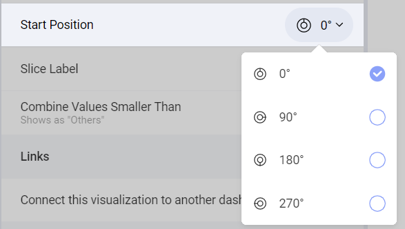 Start Position section in Settings Menu