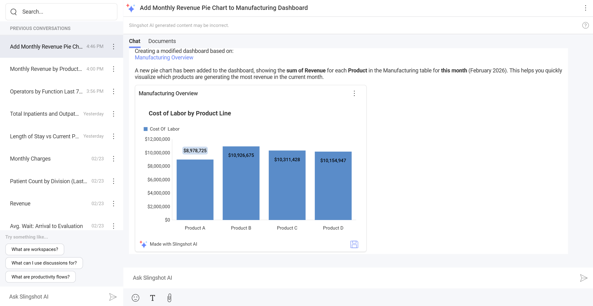 Example of AI modified gold-certified dashboard