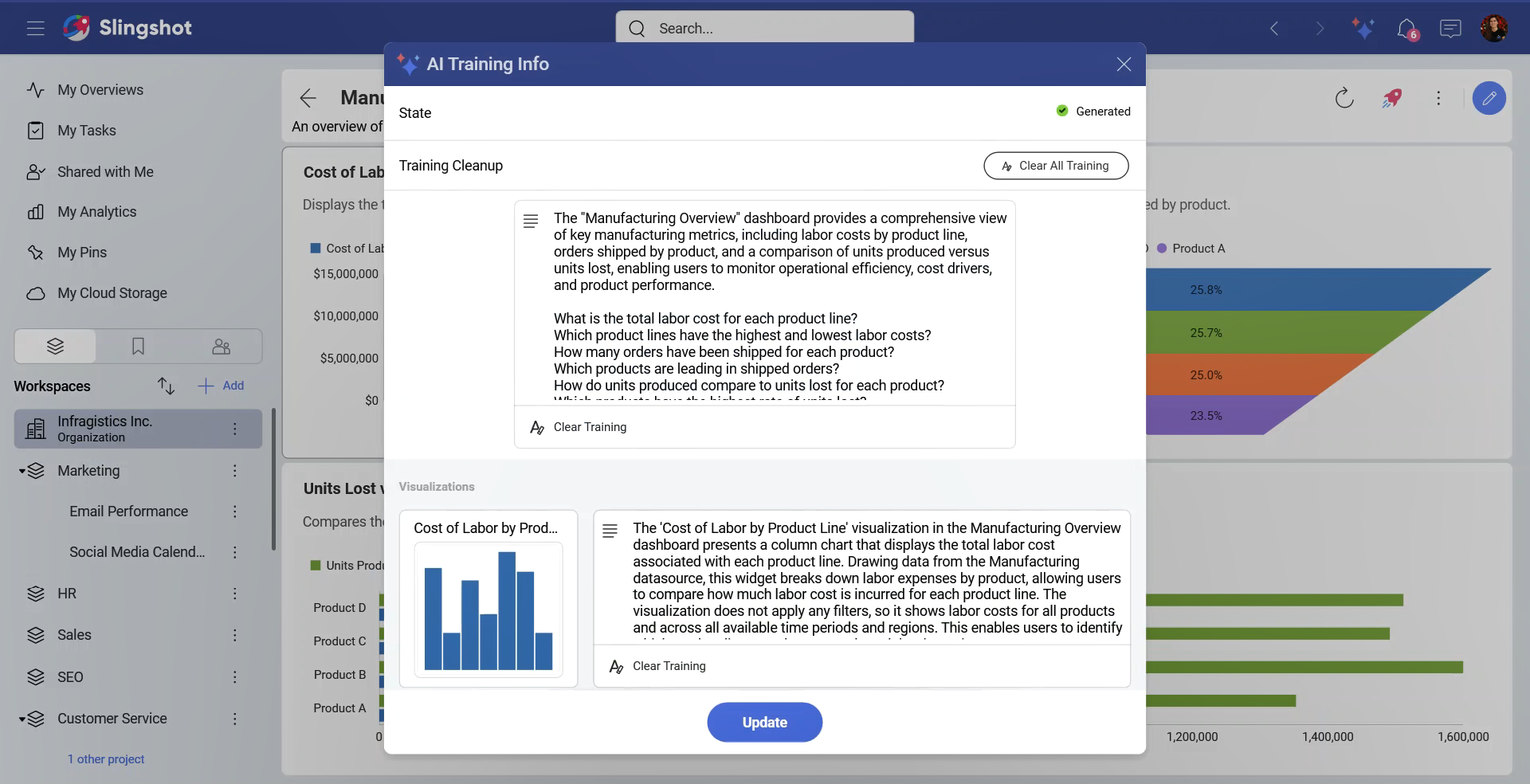 AI training info dialog