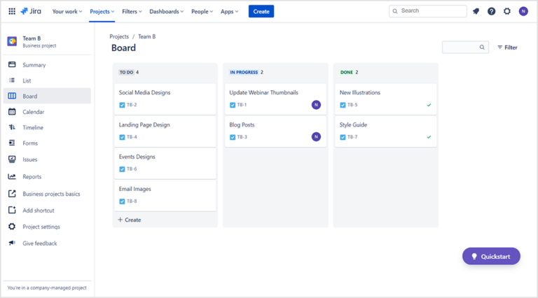 jira overview Trello alternative